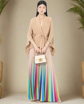 Pleated Petite Modest Skirt Set